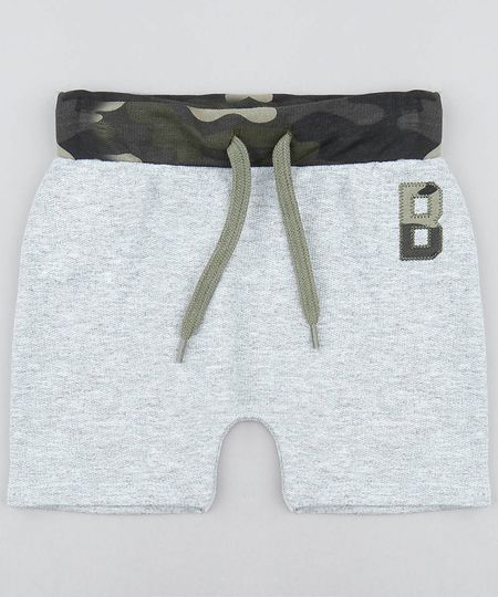 Bermuda-Infantil-Jogger-em-Moletom--Cinza-Mescla-9482768-Cinza_Mescla_1