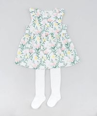 Vestido-Infantil-Estampado-Floral-com-Babado---Meia-Calca-Off-White-9199163-Off_White_1