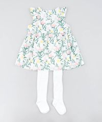 Vestido-Infantil-Estampado-Floral-com-Babado---Meia-Calca-Off-White-9199163-Off_White_2