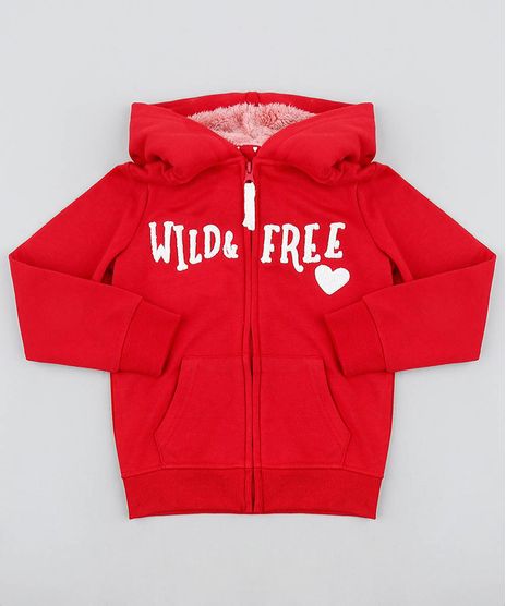 Blusao-Infantil-em-Moletom-com-Pelo-no-Capuz-e-Bordado-Vermelho-9363525-Vermelho_1