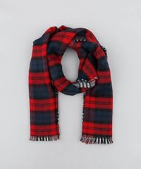 Cachecol-Feminino-em-Trico-Estampado-Xadrez-Dupla-Face-Preto-9401556-Preto_1
