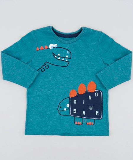 Camiseta-Infantil-com-Estampa-de-Dinossauro-Manga-Longa-Gola-Careca-Verde-9483145-Verde_1 Camiseta-Infantil-com-Estampa-de-Dinossauro-Manga-Longa-Gola-Careca-Verde-9483145-Verde_1