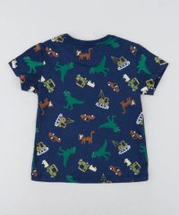 Camiseta-Infantil-Estampada-de-Dinossauros-Manga-Curta-Gola-Careca-Azul-Marinho-9449991-Azul_Marinho_2