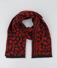 Cachecol-Feminino-em-Trico-Estampado-Animal-Print-Vermelho-9419003-Vermelho_1