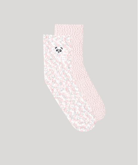 Kit-de-2-Meias-Femininas-de-Inverno-Texturizadas-Rosa-9392529-Rosa_1