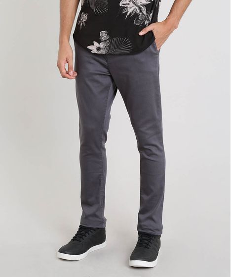 calça chino branca masculina