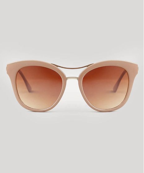 Oculos-de-Sol-Feminino-Redondo-Oneself-Bege-9542978-Bege_1