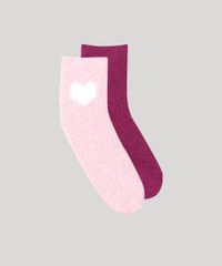 Kit-de-2-Meias-Femininas-de-Inverno-Felpudas-Multicor-9283614-Multicor_1