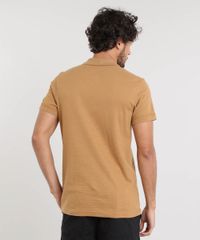 Polo-Masculina-Slim-Fit-Texturizada-Manga-Curta-Caramelo-9326298-Caramelo_2