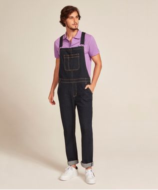 Macacao-Jeans-Masculino-Slim-com-Bolsos-Azul-Escuro-9450249-Azul_Escuro_1