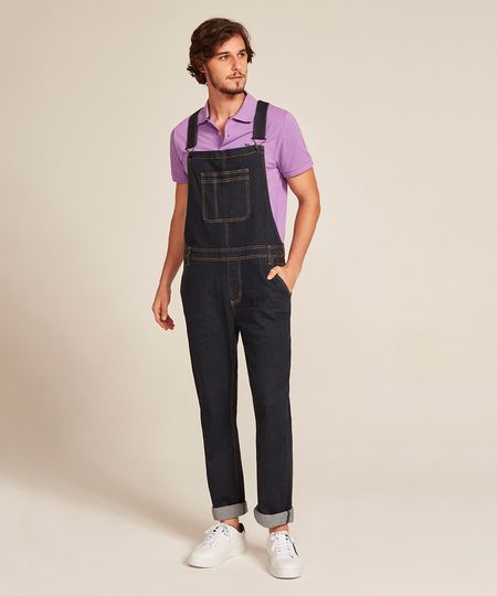 Macacao-Jeans-Masculino-Slim-com-Bolsos-Azul-Escuro-9450249-Azul_Escuro_1 Macacao-Jeans-Masculino-Slim-com-Bolsos-Azul-Escuro-9450249-Azul_Escuro_1