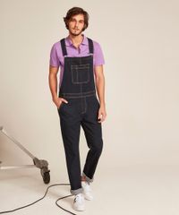 Macacao-Jeans-Masculino-Slim-com-Bolsos-Azul-Escuro-9450249-Azul_Escuro_3 Macacao-Jeans-Masculino-Slim-com-Bolsos-Azul-Escuro-9450249-Azul_Escuro_3