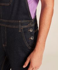 Macacao-Jeans-Masculino-Slim-com-Bolsos-Azul-Escuro-9450249-Azul_Escuro_4 Macacao-Jeans-Masculino-Slim-com-Bolsos-Azul-Escuro-9450249-Azul_Escuro_4