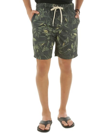 Short-Relaxed-Estampado-de-Folhagens-Verde-8492578-Verde_1
