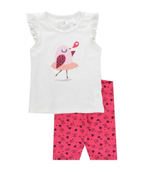 Conjunto-de-Blusa-Off-White---Bermuda-Estampada-Rosa-8466279-Rosa_1