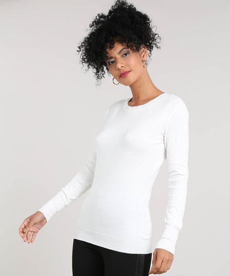 Sueter-Feminino-em-Trico-Manga-Longa-Gola-Redonda-Off-White-8465830-Off_White_1 Sueter-Feminino-em-Trico-Manga-Longa-Gola-Redonda-Off-White-8465830-Off_White_1