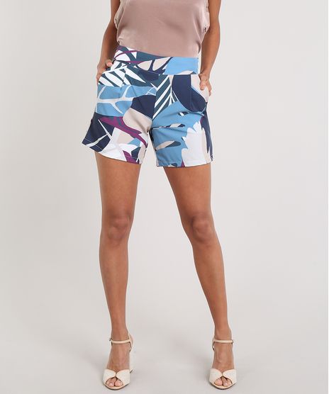 Short-Feminino-Estampado-com-Bolsos-Azul-Claro-9449652-Azul_Claro_1