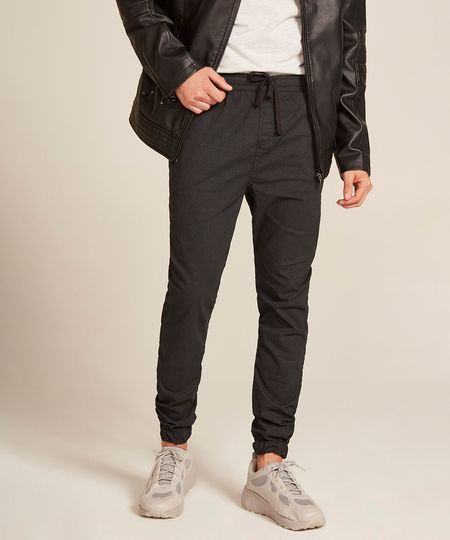 Calca-de-Sarja-Masculina-Jogger-Skinny-Estampada-Preta-9473042-Preto_1