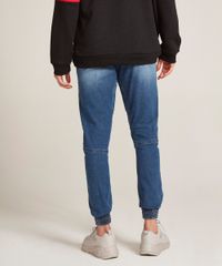 Calca-Jeans-Masculina-Jogger-com-Cordao-Azul-Medio-9529457-Azul_Medio_2