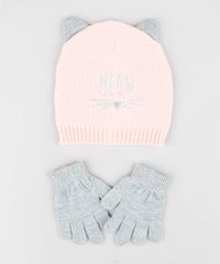 Kit-de-Gorro-Infantil-com-Bordado---Luva-em-Trico-Rosa-9361523-Rosa_1