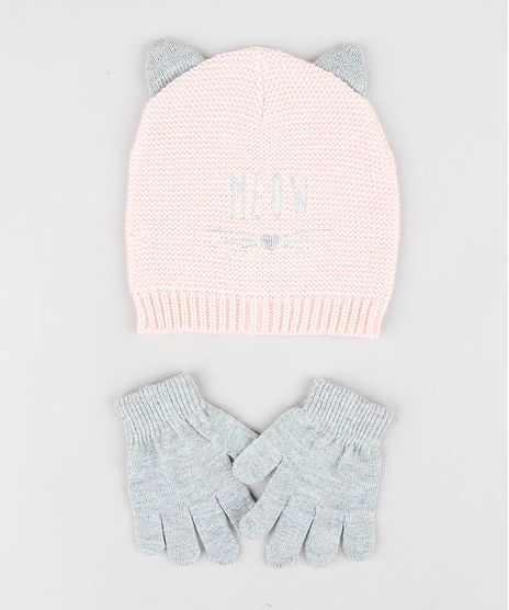 Kit-de-Gorro-Infantil-com-Bordado---Luva-em-Trico-Rosa-9361523-Rosa_1