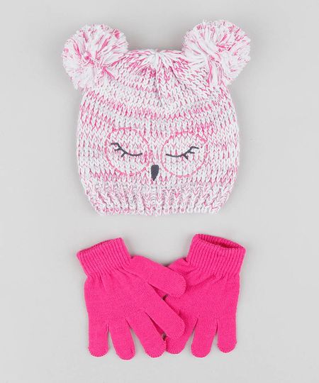 Kit-de-Gorro-Infantil-com-Pompom---Luva-em-Trico-Rosa-9361520-Rosa_1 Kit-de-Gorro-Infantil-com-Pompom---Luva-em-Trico-Rosa-9361520-Rosa_1