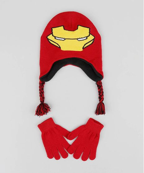 Kit-de-Gorro-Infantil-Homem-de-Ferro---Luvas-em-Trico-Vermelho-9361017-Vermelho_1