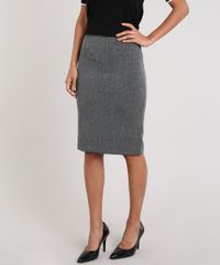 Saia-Lapis-Feminina-com-Fenda-Cinza-Mescla-Escuro-9422763-Cinza_Mescla_Escuro_1