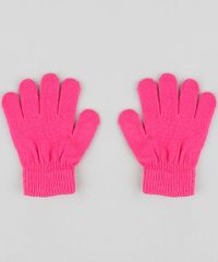 Kit-de-Gorro-Infantil-Estampado-Zigue-Zague-com-Pompom---Luva-em-Trico-Rosa-9361521-Rosa_2