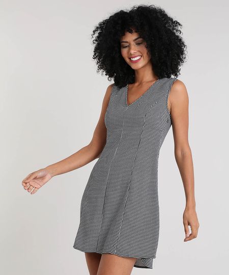 Vestido-Feminino-Curto-Estampado-Pied-de-Poule-Preto-9411290-Preto_1 Vestido-Feminino-Curto-Estampado-Pied-de-Poule-Preto-9411290-Preto_1