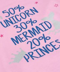 Pijama-Infantil--Unicorn-Mermaid-Princess--Manga-Curta-Rosa-9476365-Rosa_4