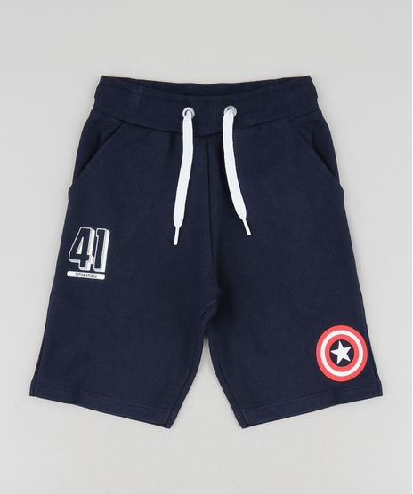 Bermuda-Infantil-Capitao-America-em-Moletom-Azul-Marinho-9518794-Azul_Marinho_1