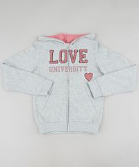 Blusao-Infantil--Love-University--com-Capuz-e-Bolsos-em-Moletom-Cinza-Mescla-9381601-Cinza_Mescla_1