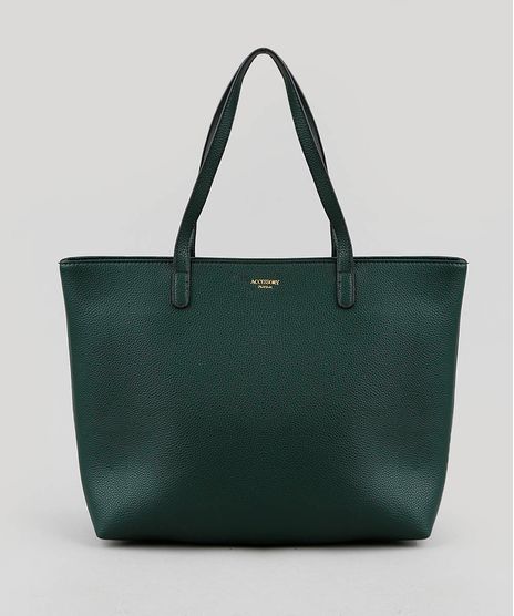 Bolsa-Feminina-Shopper-Grande-Verde-Escuro-9250984-Verde_Escuro_1