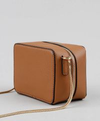 Bolsa-Feminina-Transversal-Pequena-com-Alca-Corrente--Caramelo-9227650-Caramelo_4