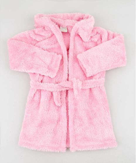 Roupao-Infantil-Gatinha-em-Pelucia-com-Capuz-Manga-Longa-Rosa-9368268-Rosa_1