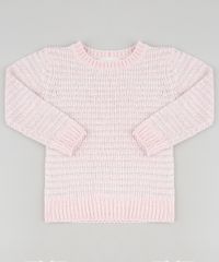 Sueter-Infantil-em-Trico-de-Chenille-com-Lurex-Rose-9347620-Rose_1