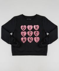 Blusao-Infantil--Girls-Can---com-Paetes-em-Moletom-Preto-9457382-Preto_1