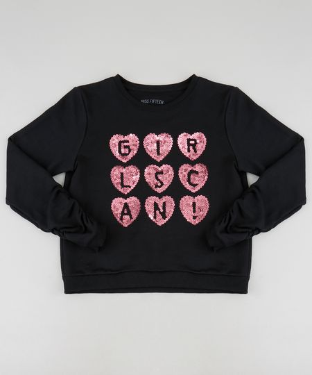 Blusao-Infantil--Girls-Can---com-Paetes-em-Moletom-Preto-9457382-Preto_1 Blusao-Infantil--Girls-Can---com-Paetes-em-Moletom-Preto-9457382-Preto_1