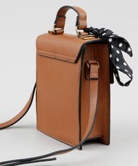 Bolsa-Feminina-Transversal-Pequena-com-Lenco-Estampado-de-Poa--Caramelo-9250428-Caramelo_4
