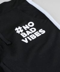 Calca-Infantil--No-Bad-Vibes--em-Moletom-com-Faixa-Lateral-Preta-9457381-Preto_4