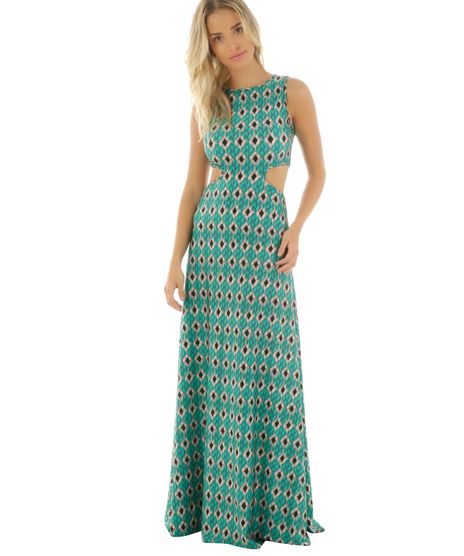 Vestido-Longo-Estampado-Trancado-Cia--Maritima-Verde-Claro-8483137-Verde_Claro_1