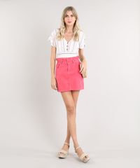 Saia-de-Sarja-Feminina-Curta-com-Babado-Coral-9539062-Coral_3