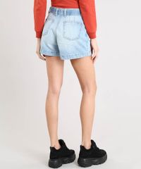 Short-Jeans-Feminino-Mom-Clochard-com-Faixa-para-Amarrar-Azul-Claro-9532114-Azul_Claro_2