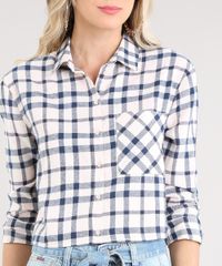 Camisa-Feminina-Cropped-em-Flanela-Estampada-Xadrez-Manga-Longa-Rose-9440464-Rose_4