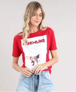 Blusa-Feminina-Gremlins-Manga-Curta-Decote-Redondo-Vermelha-9502283-Vermelho_1
