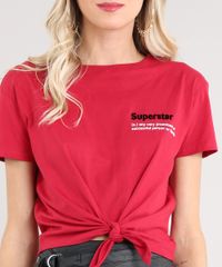 Blusa-Feminina--Superstar--com-No-Manga-Curta-Decote-Redondo-Vermelha-9493370-Vermelho_4