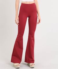 Calca-Feminina-Flare-Vermelha-Escuro-9504706-Vermelho_Escuro_1