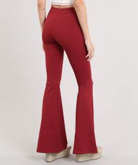 Calca-Feminina-Flare-Vermelha-Escuro-9504706-Vermelho_Escuro_2