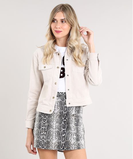 Jaqueta-Feminina-em-Veludo-Cotele-com-Bolsos-Kaki-Claro-9360081-Kaki_Claro_1